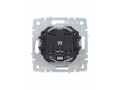             BRITE 1 ұялы жерлендірумен қақпақ мен перделері бар розетка 16А IP44 РСбш10-3-44-БрТБ қара қола ИЭК    
