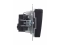             BRITE 1 ұялы жерлендірумен қақпақ мен перделері бар розетка 16А IP44 РСбш10-3-44-БрЧ қара ИЭК    