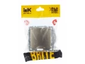             BRITE 1 ұялы жерлендірумен қақпақ мен перделері бар розетка 16А IP44 РСбш10-3-44-БрШ шампан ИЭК    