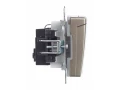             BRITE 1 ұялы жерлендірумен қақпақ мен перделері бар розетка 16А IP44 РСбш10-3-44-БрШ шампан ИЭК    