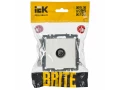             BRITE Шекті TV розетка РТВ11-0-БрБ ақ ИЭК    