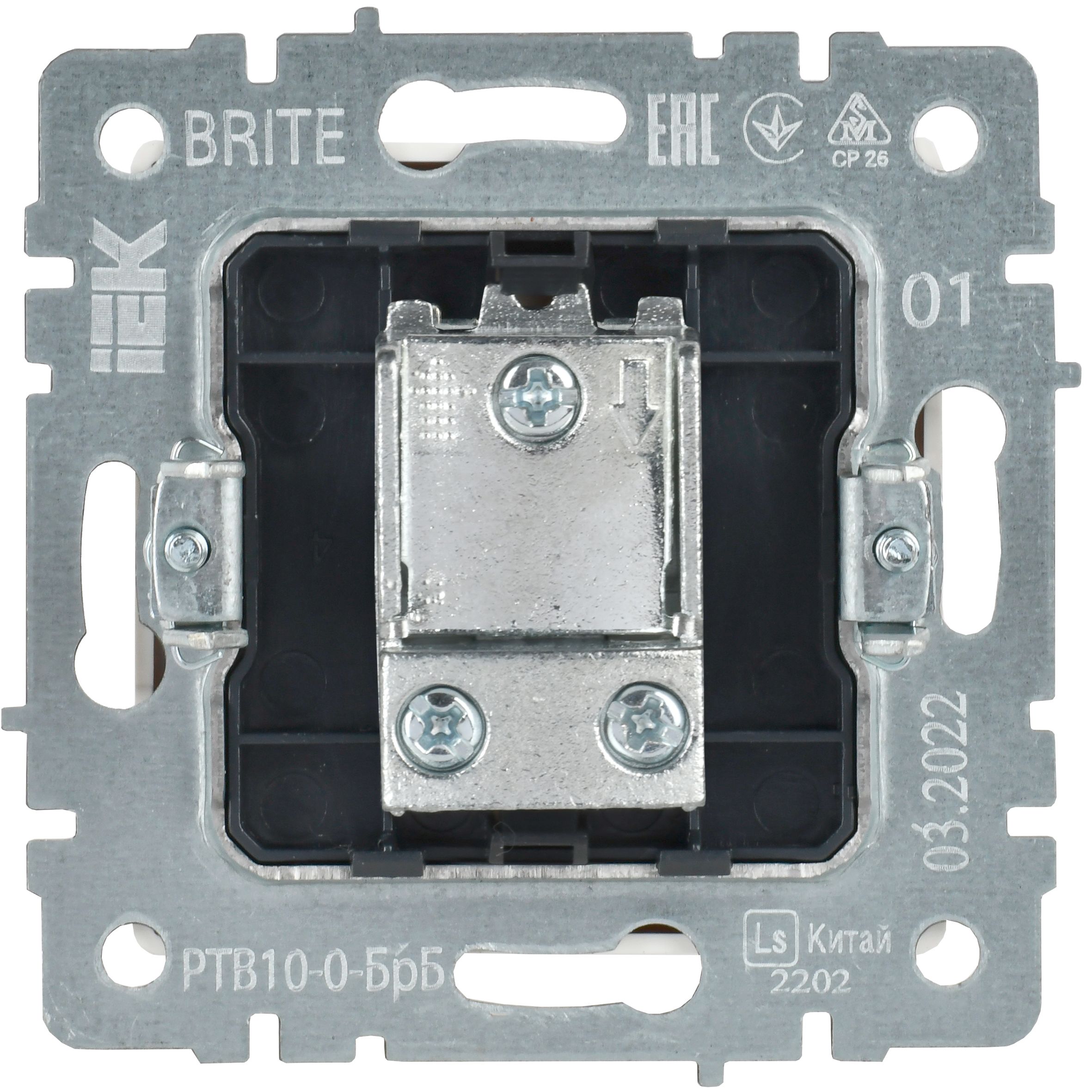             BRITE Өтпелі TV розетка РТВ10-0-БрБ ақ ИЭК    