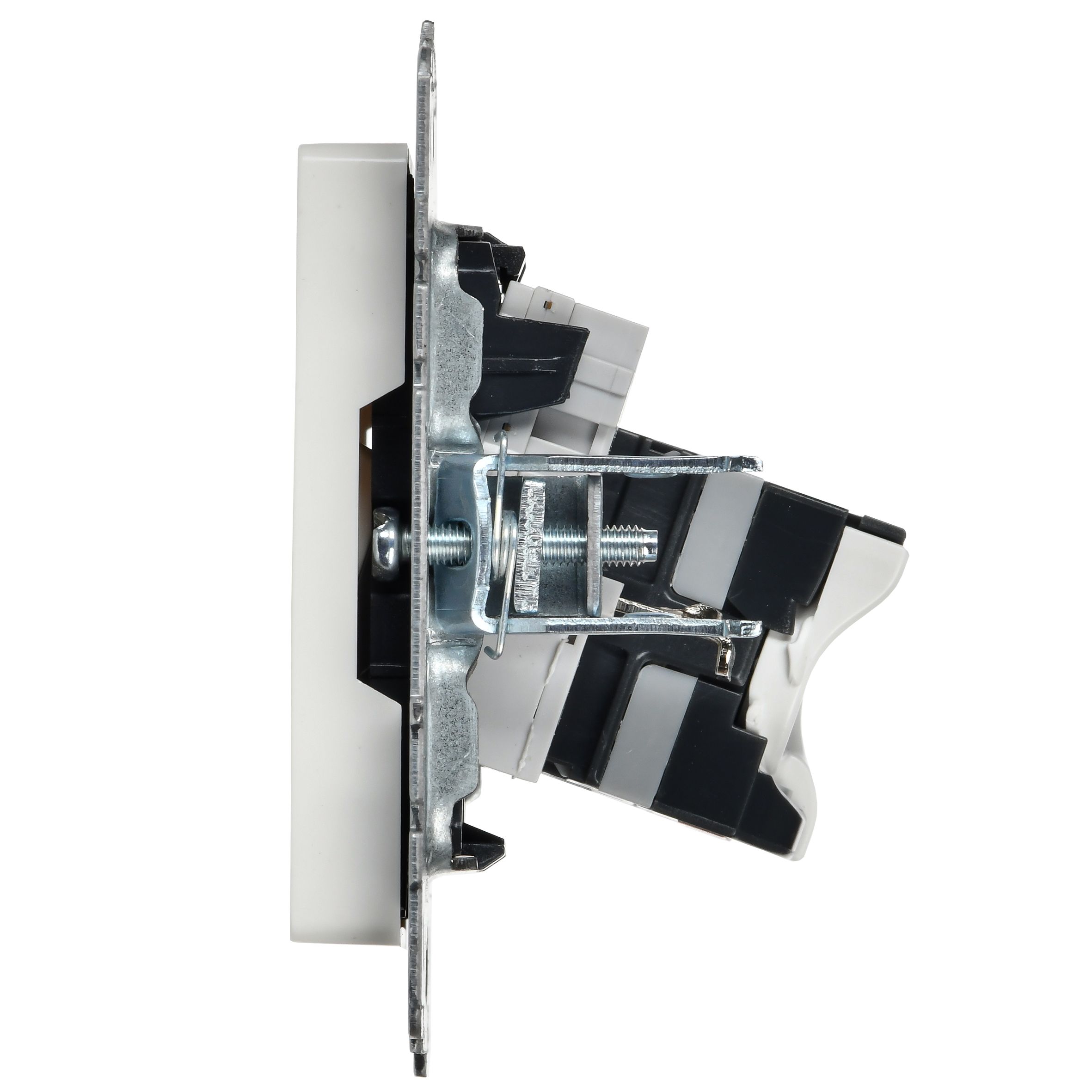             BRITE 2 ұялы розетка RJ11+RJ45 кат.5E РК/Т12-БрБ ақ ИЭК    