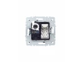             BRITE 2 ұялы розетка RJ11+RJ45 кат.5E РК/Т12-БрТБ қара қола ИЭК    