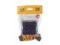            BRITE 2 ұялы розетка RJ11+RJ45 кат.5E РК/Т12-БрЧ қара ИЭК    