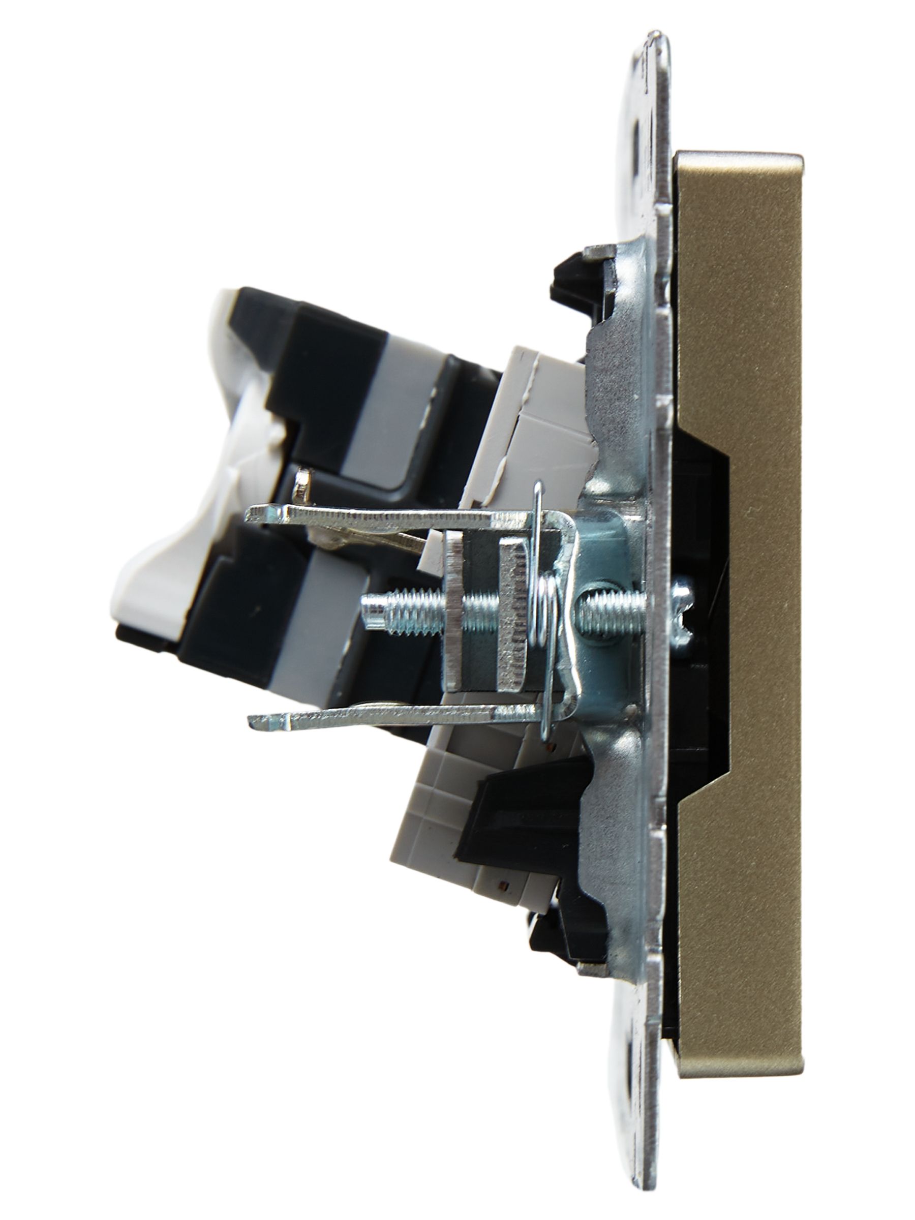             BRITE 2 ұялы розетка RJ11+RJ45 кат.5E РК/Т12-БрШ шампан ИЭК    