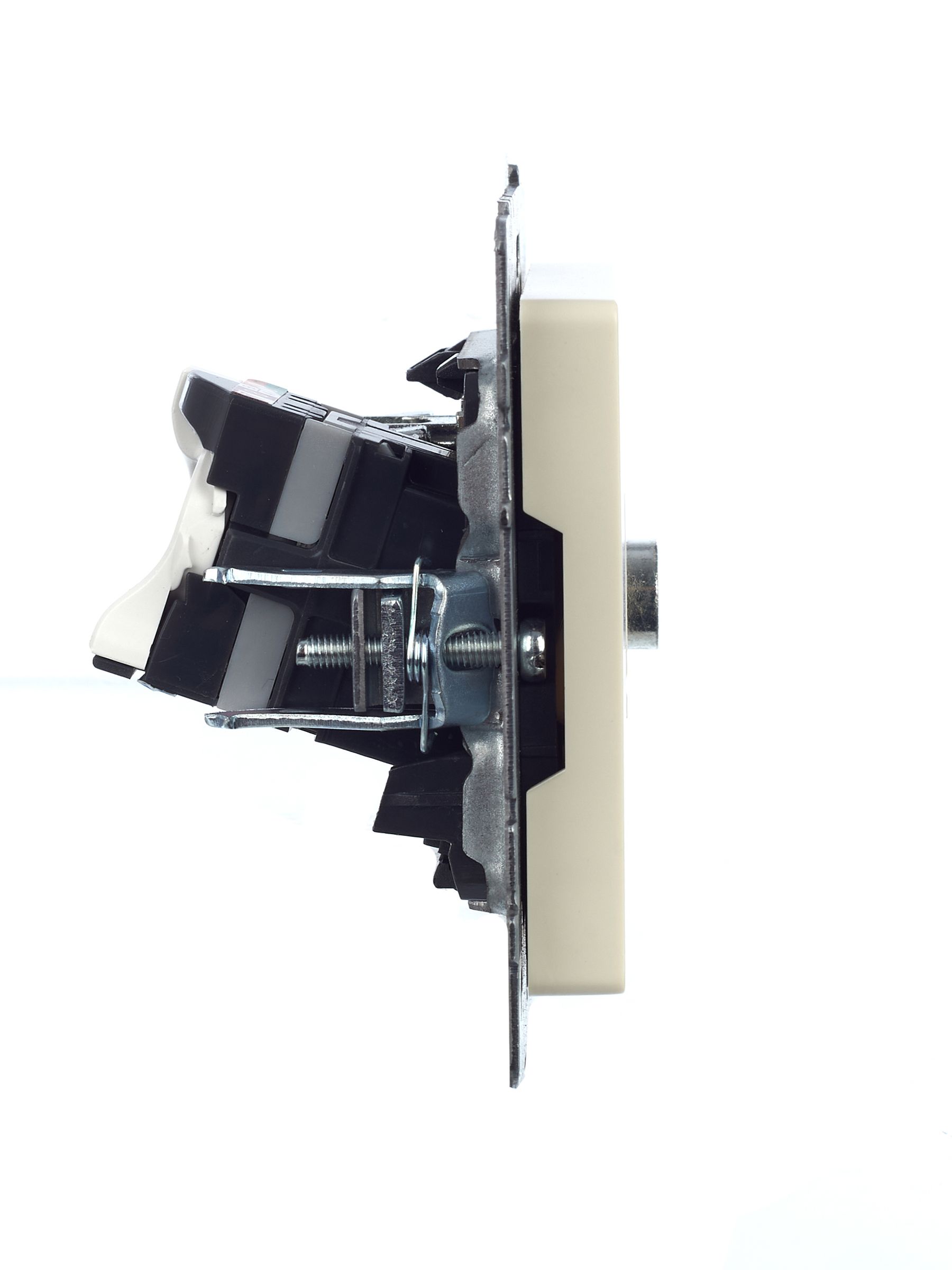             BRITE 2 ұялы розетка TV+RJ45 кат.5E РТВ/РК12-БрКр сарғыш ИЭК    