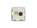             BRITE 2 ұялы розетка TV+RJ45 кат.5E РТВ/РК12-БрКр сарғыш ИЭК    