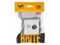             BRITE 2 ұялы розетка TV+RJ45 кат.5E РТВ/РК12-БрКр ақ ИЭК    