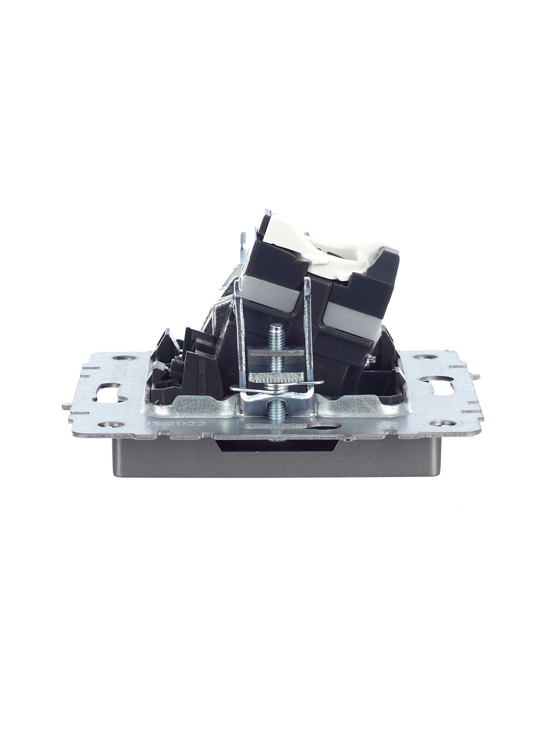             BRITE 2 ұялы розетка TV+RJ45 кат.5E РТВ/РК12-БрС болат ИЭК    