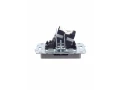             BRITE 2 ұялы розетка TV+RJ45 кат.5E РТВ/РК12-БрС болат ИЭК    