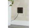             BRITE 2 ұялы розетка TV+RJ45 кат.5E РТВ/РК12-БрТБ қара қола ИЭК    