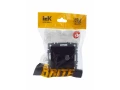             BRITE 2 ұялы розетка TV+RJ45 кат.5E РТВ/РК12-БрЧ қара ИЭК    