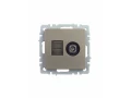             BRITE 2 ұялы розетка TV+RJ45 кат.5E РТВ/РК12-БрШ шампан ИЭК    