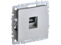             BRITE Компьютер розеткасы RJ45 кат.5E РК10-БрА алюминий ИЭК    