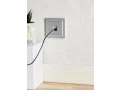             BRITE Компьютер розеткасы RJ45 кат.5E РК10-БрА алюминий ИЭК    