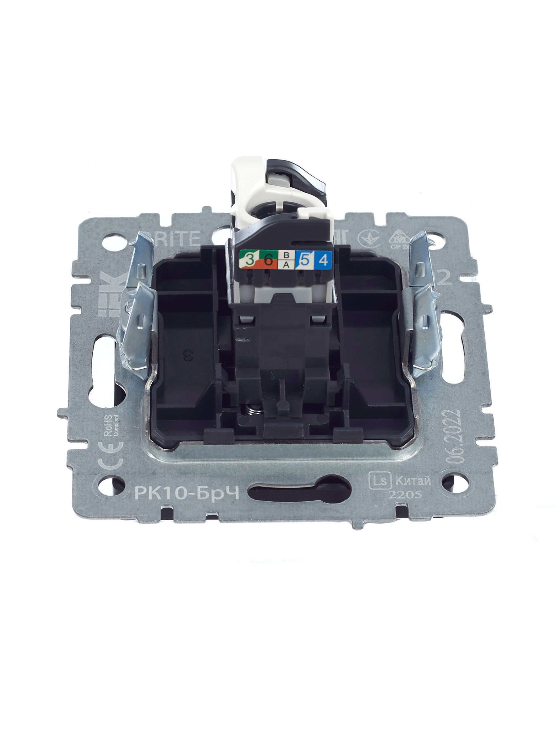             BRITE Компьютер розеткасы RJ45 кат.5E РК10-БрЧ қара IИЭК    