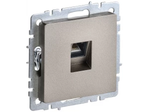BRITE Розетка компьютерная RJ45 кат.5E РК10-БрШ шампань ИЭК