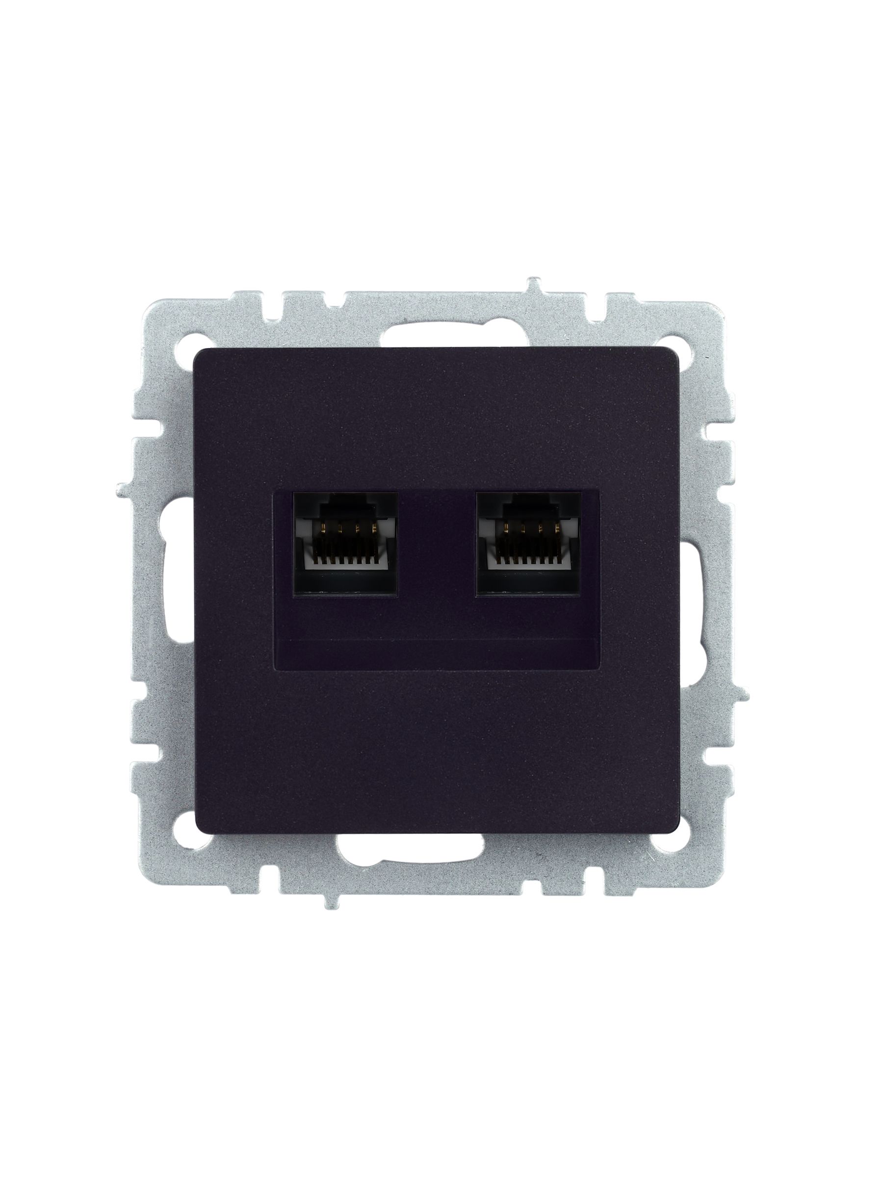             BRITE 2 ұялы Компьютер розеткасы RJ45 кат.5E РК10-2-БрЧ қара ИЭК    