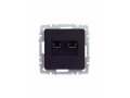             BRITE 2 ұялы Компьютер розеткасы RJ45 кат.5E РК10-2-БрЧ қара ИЭК    
