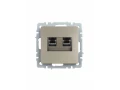             BRITE 2 ұялы Компьютер розеткасы RJ45 кат.5E РК10-2-БрШ шампан ИЭК    