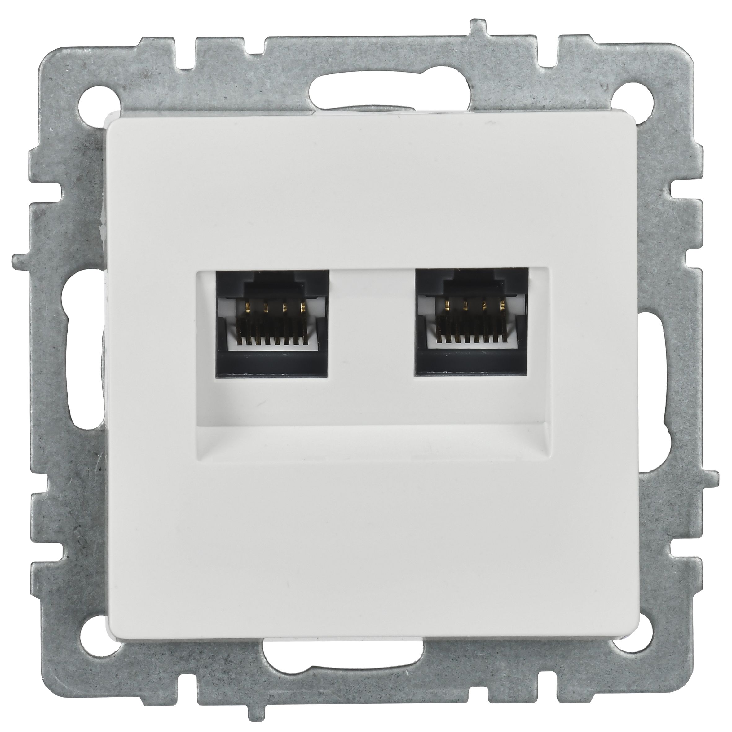             BRITE 2 ұялы Компьютер розеткасы кат.5E RJ45 РК10-2-БрБ ақ ИЭК    