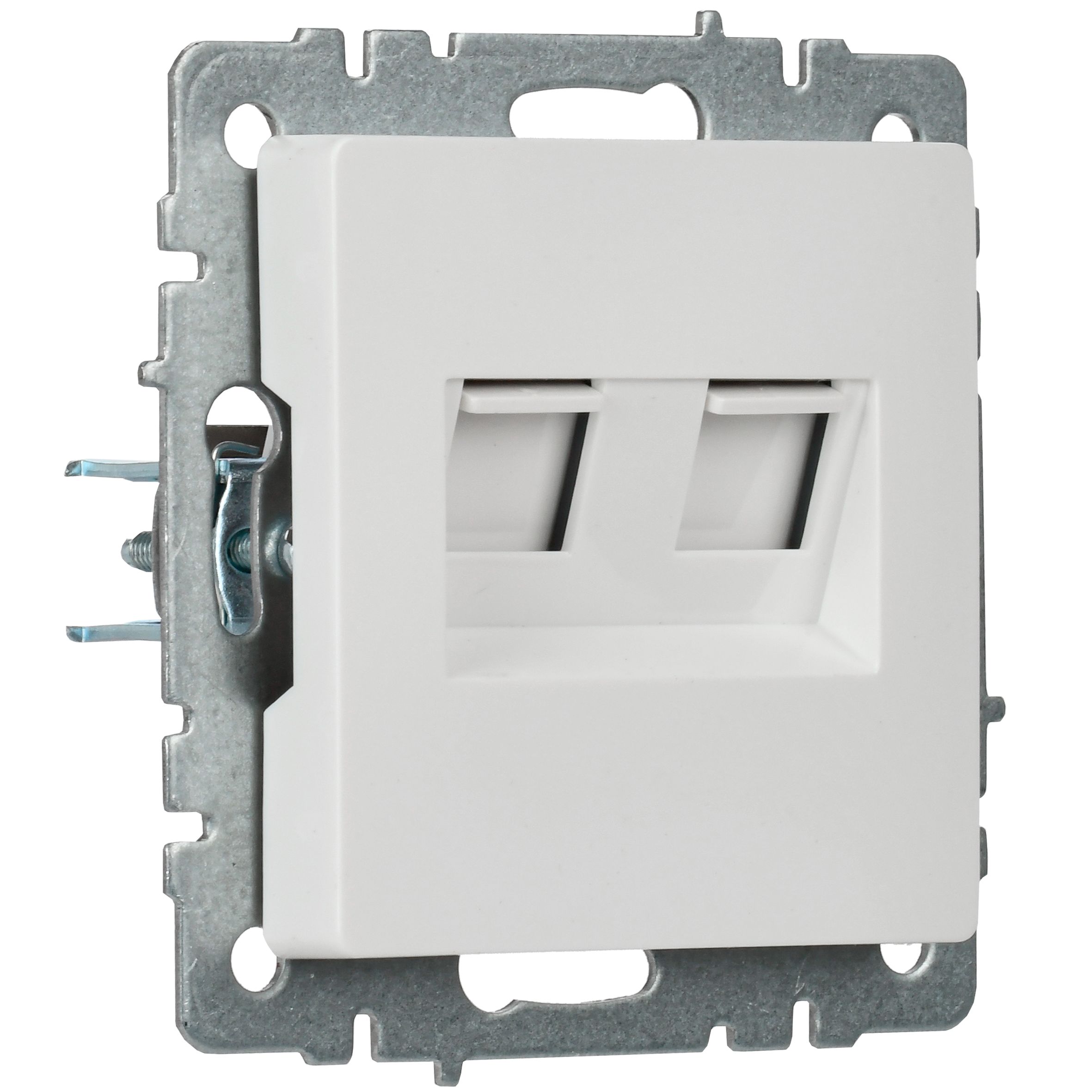             BRITE 2 ұялы Компьютер розеткасы кат.5E RJ45 РК10-2-БрБ ақ ИЭК    