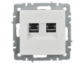             BRITE 2 ұялы Компьютер розеткасы кат.5E RJ45 РК10-2-БрБ ақ ИЭК    