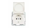             BRITE 1 ұялы жерлендірумен қақпақ мен перделері бар розетка 16А IP20 РСбш10-3-БрЖ інжу ИЭ    
