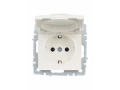             BRITE 1 ұялы жерлендірумен қақпақ мен перделері бар розетка 16А IP20 РСбш10-3-БрЖ інжу ИЭ    