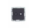             BRITE 2 ұялы розетка TV+SAT РТВ/РСп12-БрГ графит ИЭК    