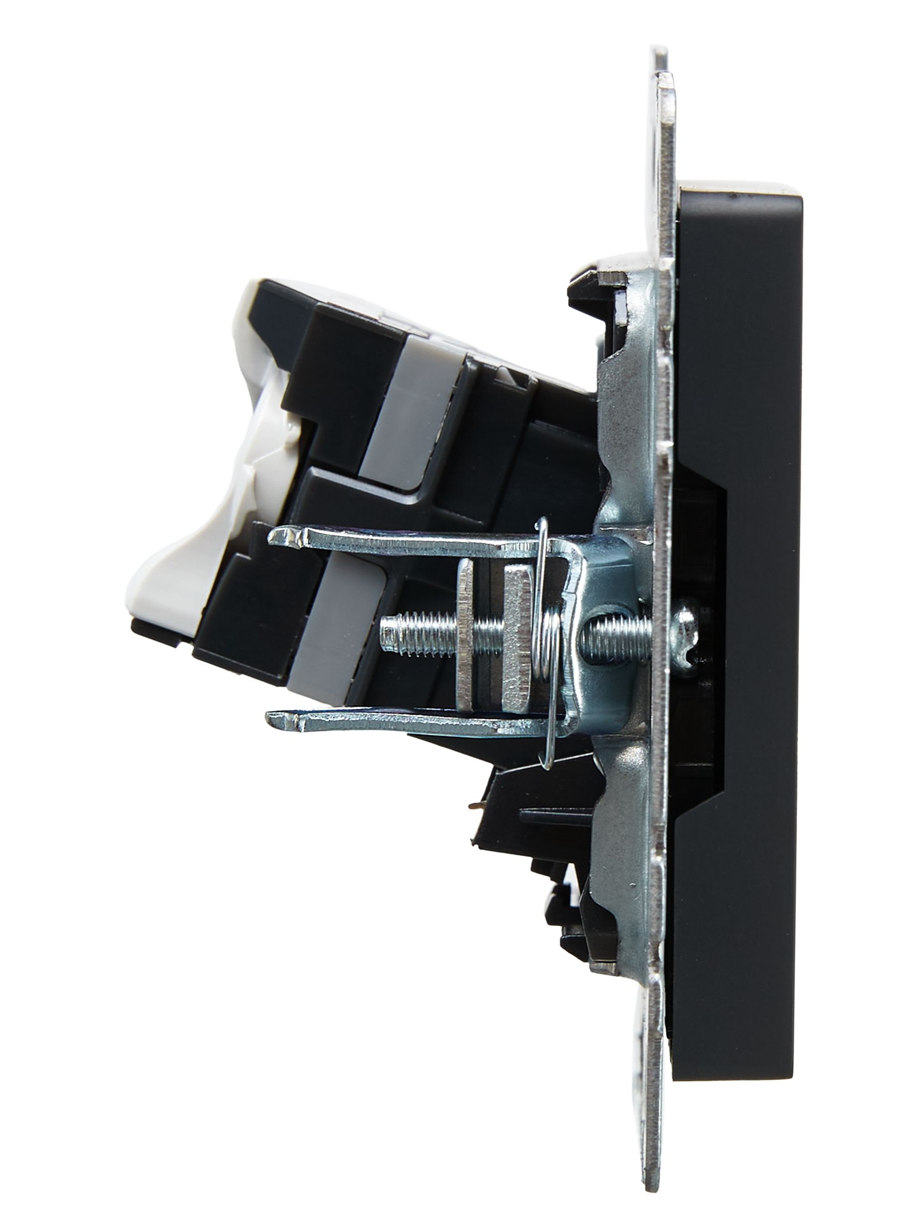             BRITE Компьютер розеткасы RJ45 кат.5E РК10-БрГ графит ИЭК    