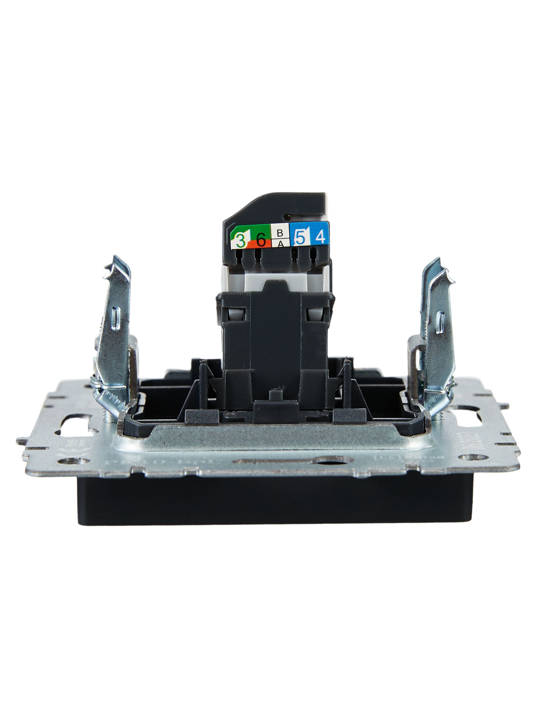             BRITE Компьютер розеткасы RJ45 кат.5E РК10-БрГ графит ИЭК    