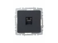             BRITE Компьютер розеткасы RJ45 кат.5E РК10-БрГ графит ИЭК    