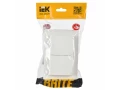             BRITE 2 ұялы қақпақ бар розетка 16А толық IP44 РСбш12-3-44-БрБ ақ ИЭК    