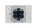             BRITE 2 ұялы қақпақ бар розетка 16А толық IP44 РСбш12-3-44-БрБ ақ ИЭК    