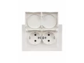             BRITE 2 ұялы қақпақ бар розетка 16А толық IP44 РСбш12-3-44-БрЖ інжу ИЭК    