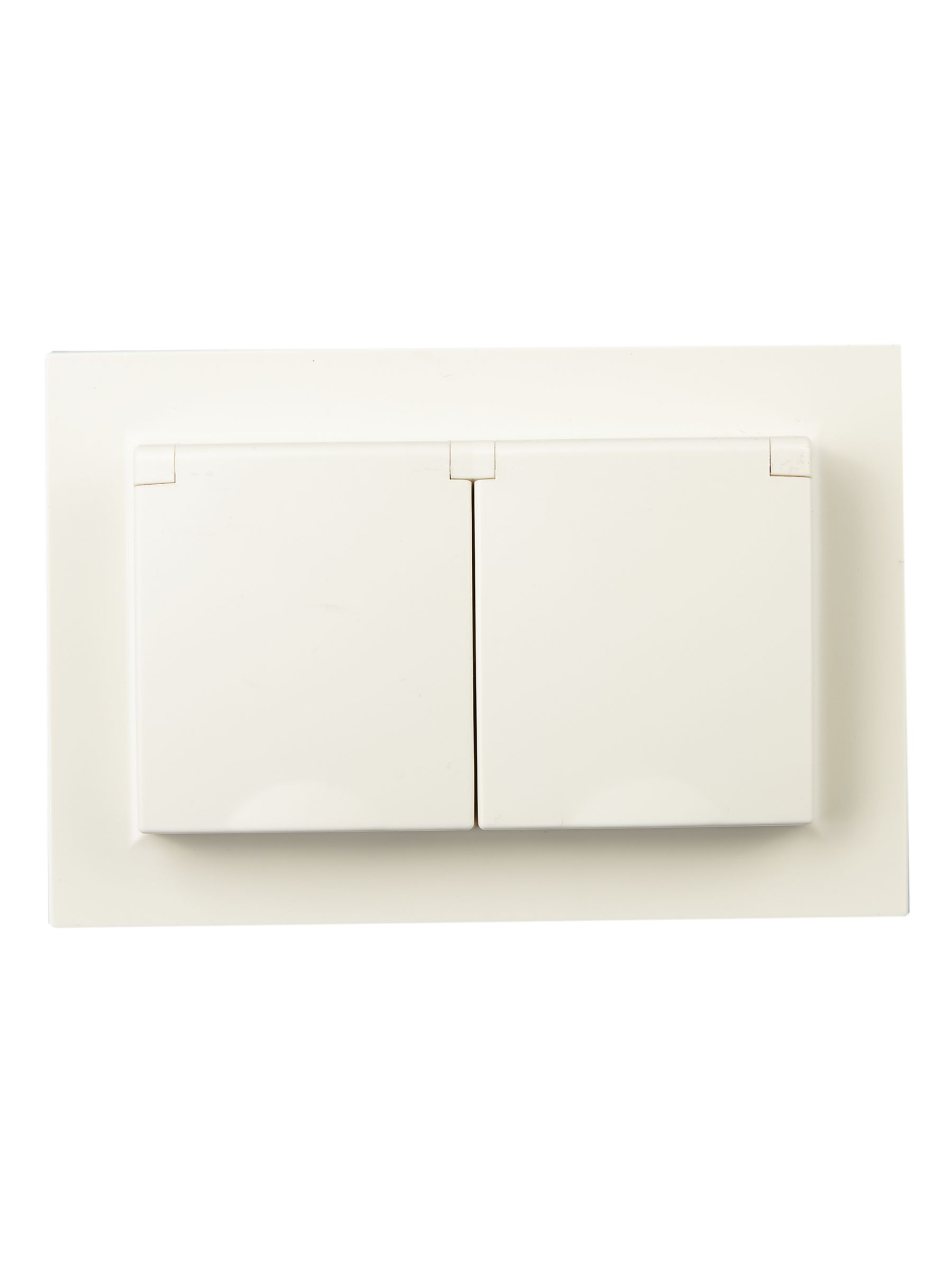             BRITE 2 ұялы қақпақ бар розетка 16А толық IP44 РСбш12-3-44-БрКр сарығыш ИЭК    