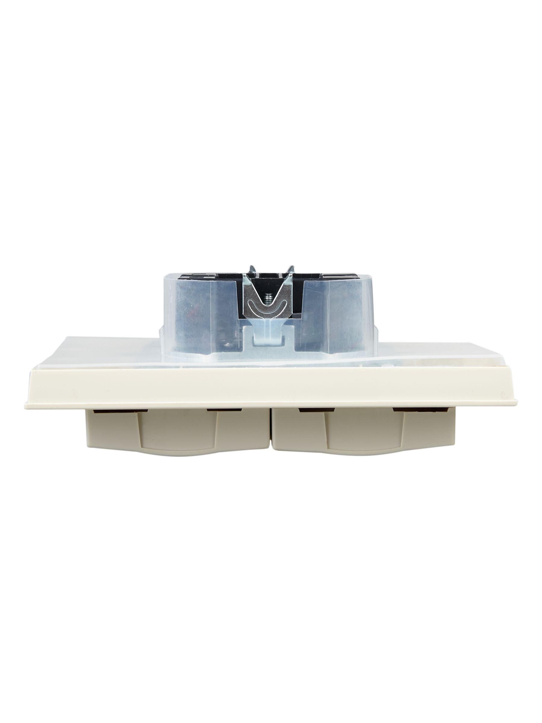             BRITE 2 ұялы қақпақ бар розетка 16А толық IP44 РСбш12-3-44-БрКр сарығыш ИЭК    