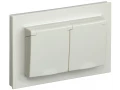             BRITE 2 ұялы қақпақ бар розетка 16А толық IP44 РСбш12-3-44-БрКр сарығыш ИЭК    