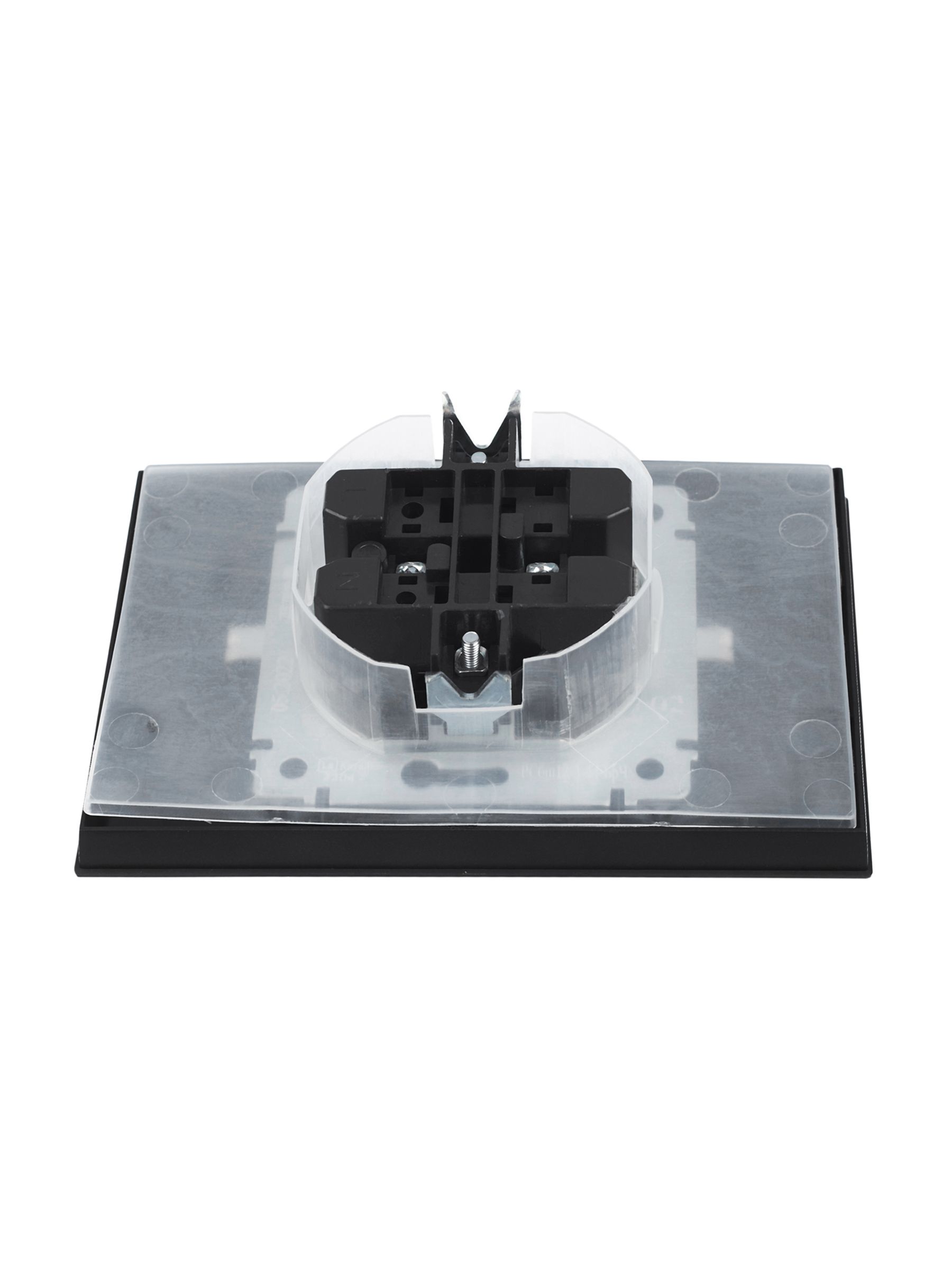             BRITE 2 ұялы қақпақ бар розетка 16А толық IP44 РСбш12-3-44-БрЧ қара ИЭК    