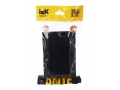             BRITE 2 ұялы қақпақ бар розетка 16А толық IP44 РСбш12-3-44-БрЧ қара ИЭК    