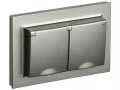             BRITE 2 ұялы қақпақ бар розетка 16А толық IP44 РСбш12-3-44-БрШ шампан ИЭК    