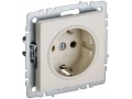             BRITE 1 ұялы жерлендірумен перделері жоқ  розетка 16А РС11-1-0-БрКр сарғыш ИЭК    