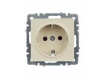             BRITE 1 ұялы жерлендірумен перделері жоқ  розетка 16А РС11-1-0-БрКр сарғыш ИЭК    