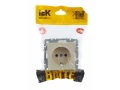             BRITE 1 ұялы жерлендірумен перделері жоқ  розетка 16А РС11-1-0-БрКр сарғыш ИЭК    