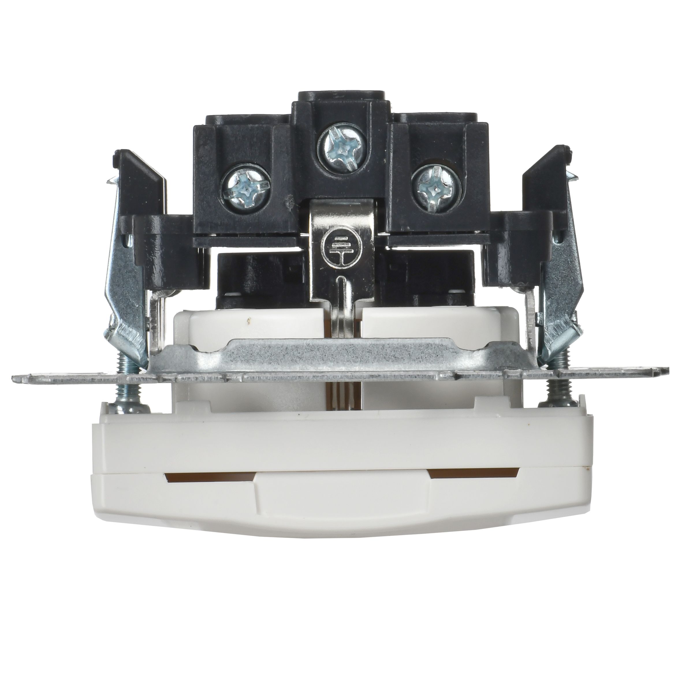             BRITE 1 ұялы жерлендірумен қақпақ мен перделері бар розетка 16А IP20 РСбш10-3-БрБ ақ ИЕК    