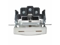             BRITE 1 ұялы жерлендірумен қақпақ мен перделері бар розетка 16А IP20 РСбш10-3-БрБ ақ ИЕК    