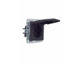             BRITE 1 ұялы жерлендірумен қақпақ мен перделері бар розетка 16А IP44 РСбш10-3-44-БрГ графит    