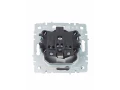            BRITE 1 ұялы жерлендірумен қақпақ мен перделері бар розетка 16А IP44 РСбш10-3-44-БрГ графит    
